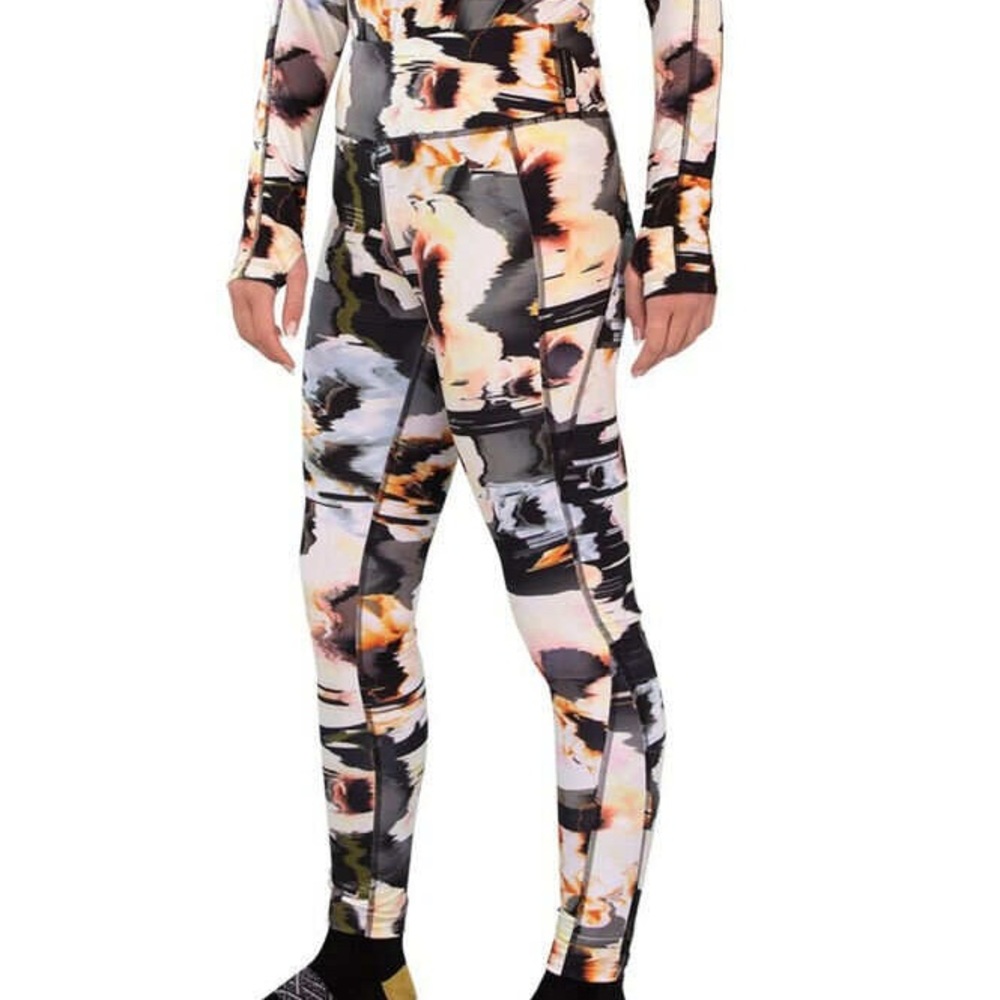 Obermeyer Woman’s Base Layer “Glitchy” Discover Tights Size L NWT